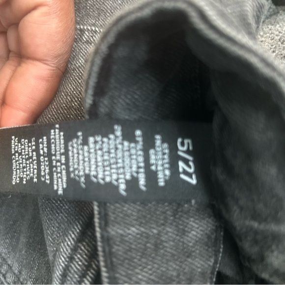 Fashion Nova Black Jean Shorts Distressed Frayed Hem - Picture 7 of 7